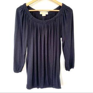 Michael Kors top with 3/4 length sleeves, wide neckline, loose fit, knit